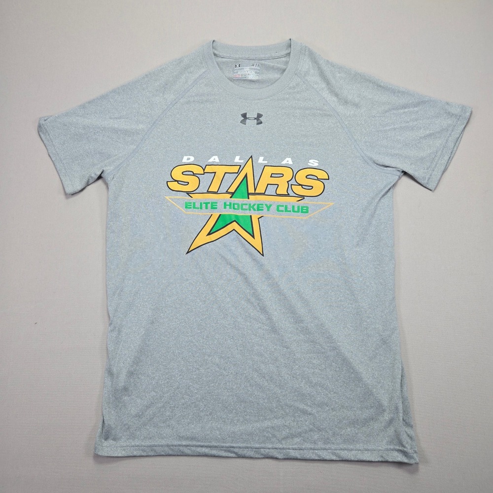 Under Armour Dallas Stars Hockey T-Shirt HeatGear Athletic Men's Small